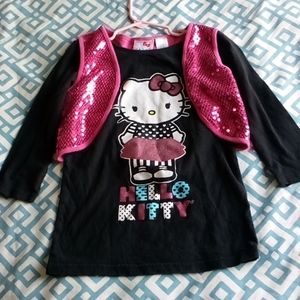 GIRLS hello Kitty vest shirt